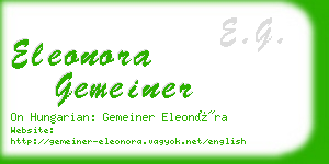 eleonora gemeiner business card